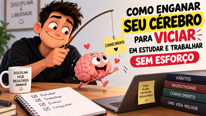 Como “enganar” seu cérebro para gostar de estudar e trabalhar